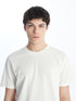 LC Waikiki Crew Neck Short Sleeve Men's Textured T-Shirt